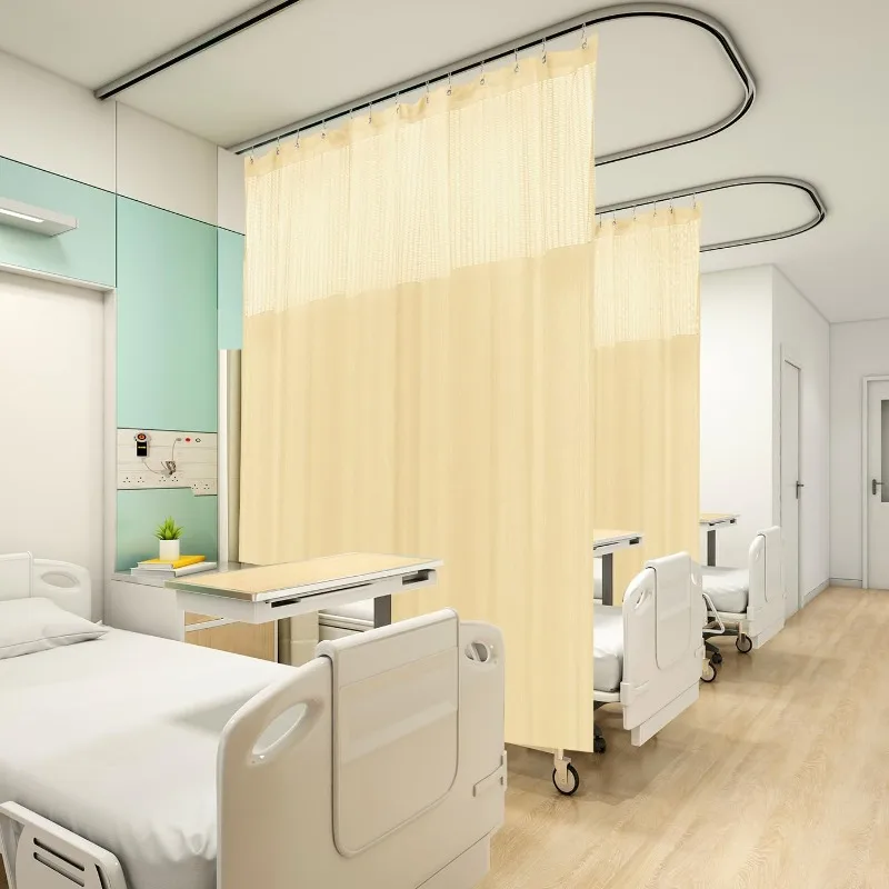 1PC Hospital Curtain Hanging Privacy Room Divider for Room Separation Medical Fire Flame Retardant Cubicle Curtains Beige
1PC Hospital Curtain Hanging Privacy Room Divider for Room Separation Medical Fire Flame Retardant Cubicle Curtains Beige