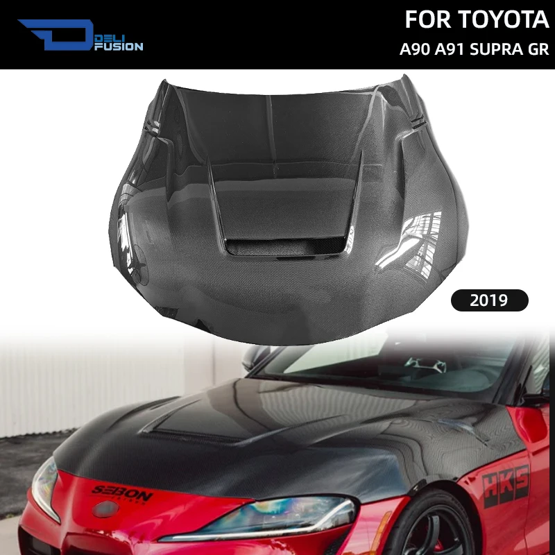 SEB VS Style Vented Carbon Hood Bonnet For 2019 Up Toyota GR Supra A90 A91 Coupe Front Engine Cover Body Accessories
SEB VS Style Vented Carbon Hood Bonnet For 2019 Up Toyota GR Supra A90 A91 Coupe Front Engine Cover Body Accessories