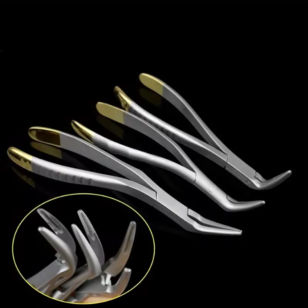 Dental Root Fragment Extraction Forceps Curved Pliers for Maxillary and Mandibular Tooth Removal Atraumatic Surgical Instrument
Dental Root Fragment Extraction Forceps Curved Pliers for Maxillary and Mandibular Tooth Removal Atraumatic Surgical Instrument