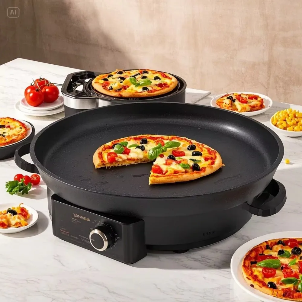 18 Inch Commercial Pizza Oven - Non-Stick Teflon, 15L Large Capacity, Adjustable Temp, Electric, Fast Heating & Stainless Steel
18 Inch Commercial Pizza Oven - Non-Stick Teflon, 15L Large Capacity, Adjustable Temp, Electric, Fast Heating & Stainless Steel
