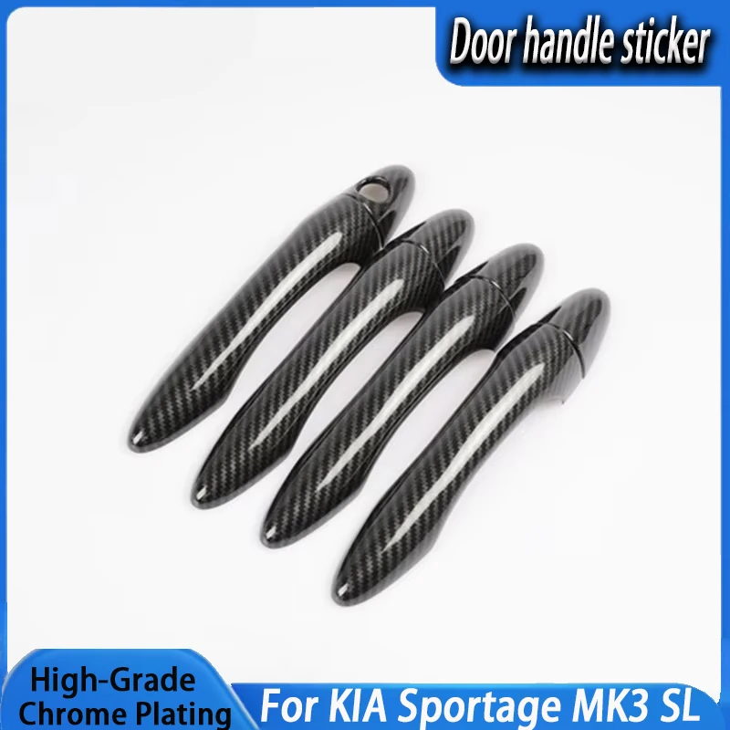 Carbon Fiber New Chrome Car Door Handle Cover Trim Sticker Styling Accessories For KIA Sportage MK3 SL 2011 2012 2013 2014 2015
Carbon Fiber New Chrome Car Door Handle Cover Trim Sticker Styling Accessories For KIA Sportage MK3 SL 2011 2012 2013 2014 2015
