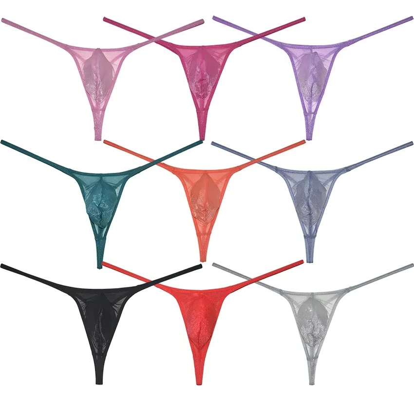 Men's Thong Glass Yarn Sheer Mesh Bikini Briefs Underwear Bulge Pouch T-back Tangas Male G-string Lingerie Beach Trunks Organdy
Men's Thong Glass Yarn Sheer Mesh Bikini Briefs Underwear Bulge Pouch T-back Tangas Male G-string Lingerie Beach Trunks Organdy