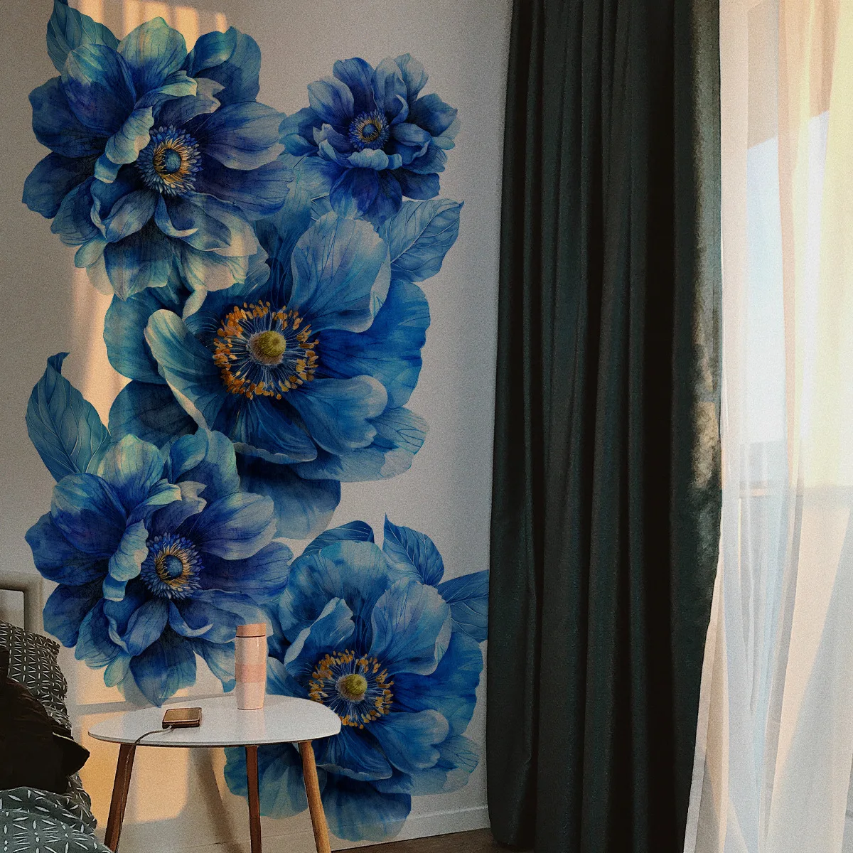 18Pcs Wall StickerBlue Flower Background Invisible Glue Material Wall Sticker Decoration Does Not Contain Pvc Glue-free
18Pcs Wall StickerBlue Flower Background Invisible Glue Material Wall Sticker Decoration Does Not Contain Pvc Glue-free