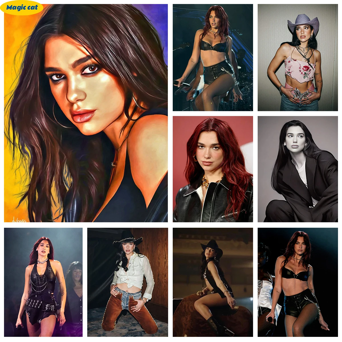 For Dua Lipa Diamond Art Painting Popular Pop Singers Mural DIY Diamond Embroidery Fine Mosaic Style Home Decor Gifts for Fans
For Dua Lipa Diamond Art Painting Popular Pop Singers Mural DIY Diamond Embroidery Fine Mosaic Style Home Decor Gifts for Fans