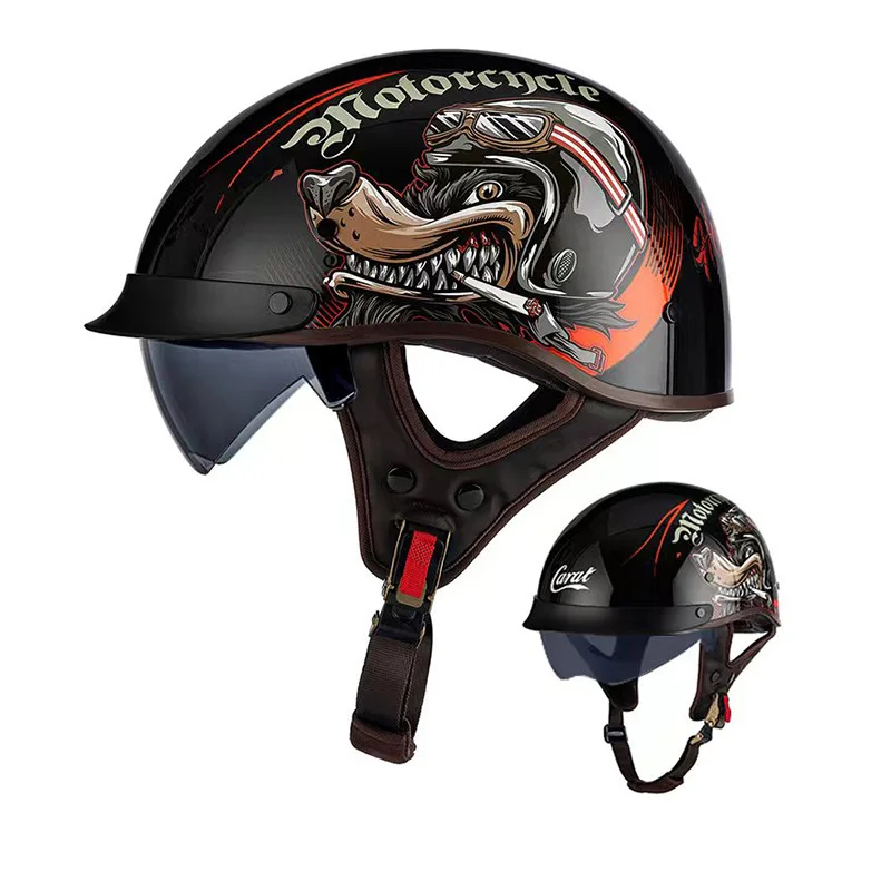 Retro half-helmet for men, summer motorcycle, ladle helmet for women, electric bike
Retro half-helmet for men, summer motorcycle, ladle helmet for women, electric bike