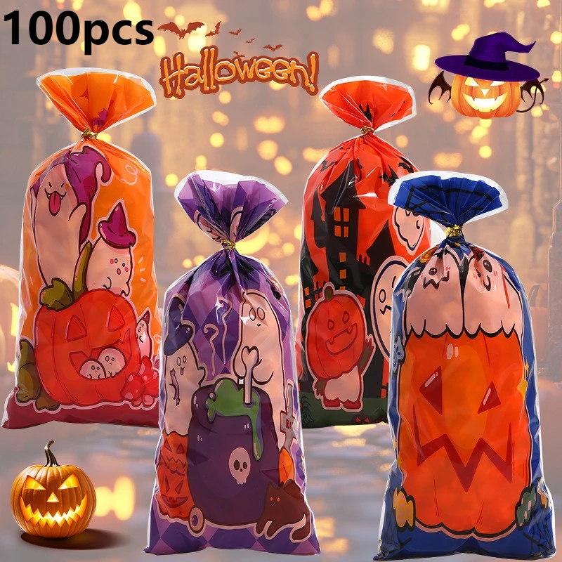 100pcs Halloween Pumpkin OPP Flat Pocket, New Snack Candy Gift Bags Glass Paper Printed Packaging Bag, Funny Holiday Home Decor
100pcs Halloween Pumpkin OPP Flat Pocket, New Snack Candy Gift Bags Glass Paper Printed Packaging Bag, Funny Holiday Home Decor