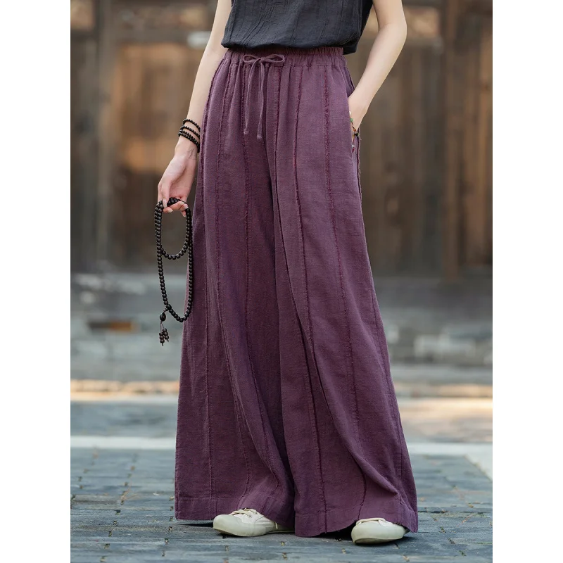 25Spring Cotton and Linen Women's Clothing New Ramie Brushed Casual Trousers Women's Personalized Lace Culottes Cotton and Linen
25Spring Cotton and Linen Women's Clothing New Ramie Brushed Casual Trousers Women's Personalized Lace Culottes Cotton and Linen