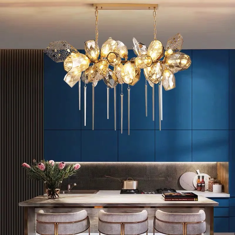 Modern Luxury Villa Glass Chandelier Duplex Stairs Living Room Art Metal Chandelier Lighting Chain Hanging Lamp Lustre Fixtures
Modern Luxury Villa Glass Chandelier Duplex Stairs Living Room Art Metal Chandelier Lighting Chain Hanging Lamp Lustre Fixtures
