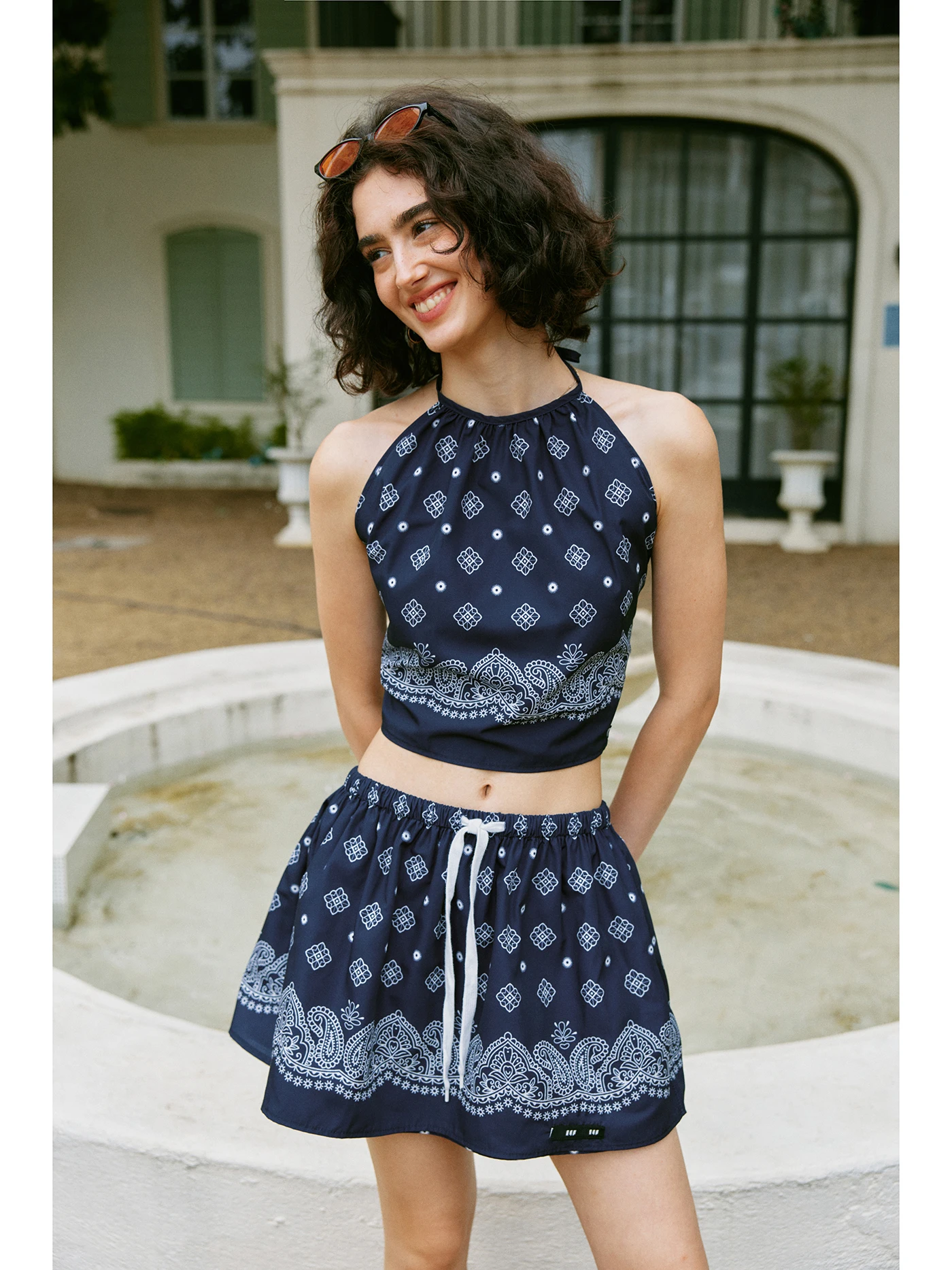 Nices Holiday Miu Retro nut Flower Print ter Top with Dstring Puffy Skirt Set Women's Faion Summer Cotton Outfit
Nices Holiday Miu Retro nut Flower Print ter Top with Dstring Puffy Skirt Set Women's Faion Summer Cotton Outfit