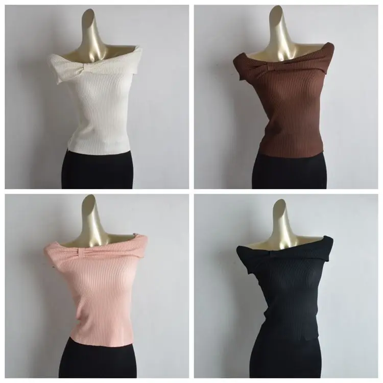 Новый летний женский вязаный свитер с узлом на одно плечо Pure Desire ort Slim Fit, модный повседневный топ
Новый летний женский вязаный свитер с узлом на одно плечо Pure Desire ort Slim Fit, модный повседневный топ