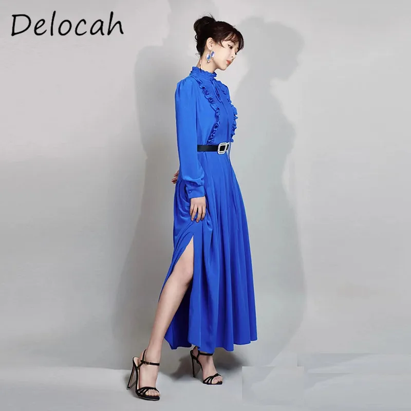 Deloach Spring/Summer Fashion Women's Stand up Collar Black Fungal Flower Handmade Striped Long Sleeve Slimming Wide Swing Dress
Deloach Spring/Summer Fashion Women's Stand up Collar Black Fungal Flower Handmade Striped Long Sleeve Slimming Wide Swing Dress