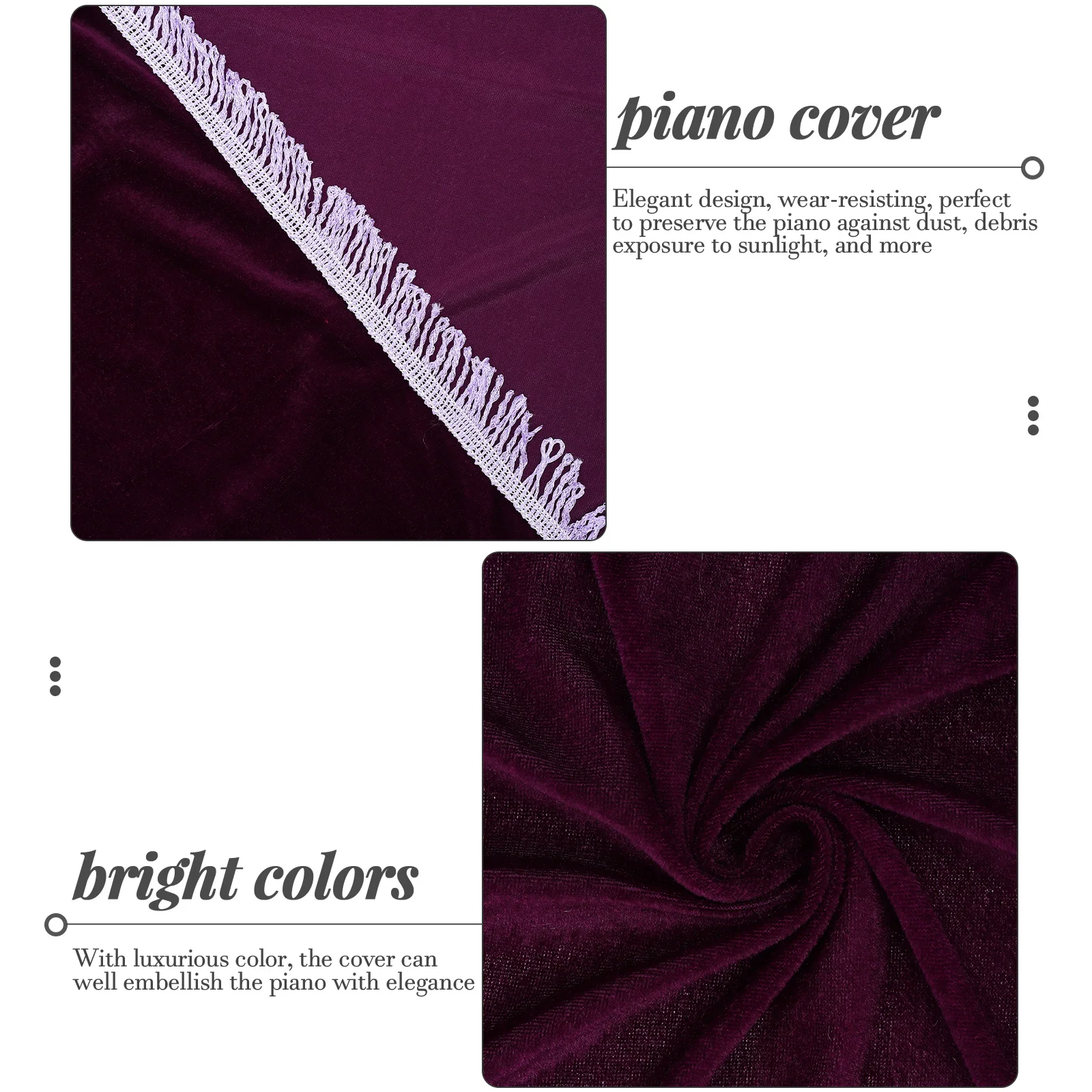 Electric Piano Cover Instrument Accessories Covers Chic for Dust Keyboard Protective Cloth Golden Velvet
Electric Piano Cover Instrument Accessories Covers Chic for Dust Keyboard Protective Cloth Golden Velvet