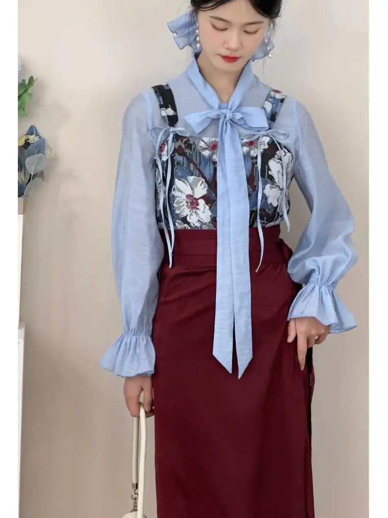 Original May South Pond 【Цветок】 Женская весенняя юбка с поясом Hanfu и Sa Daily Commute irt из полиэфирного волокна
Original May South Pond 【Цветок】 Женская весенняя юбка с поясом Hanfu и Sa Daily Commute irt из полиэфирного волокна