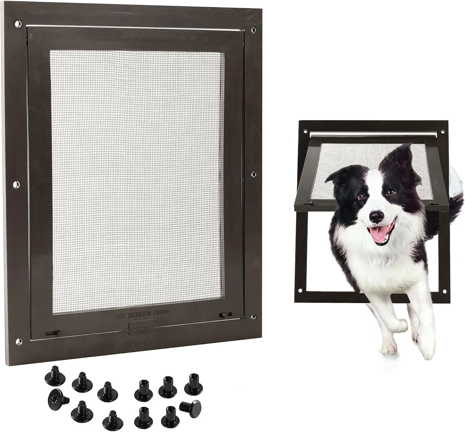 Easy-to-Install Screen Door Pet Flap 11 4/5" x 16 9/10" Screen Pet Door Suitable for Pets Under 100 Lbs Impact-Resistant Fram
Easy-to-Install Screen Door Pet Flap 11 4/5" x 16 9/10" Screen Pet Door Suitable for Pets Under 100 Lbs Impact-Resistant Fram