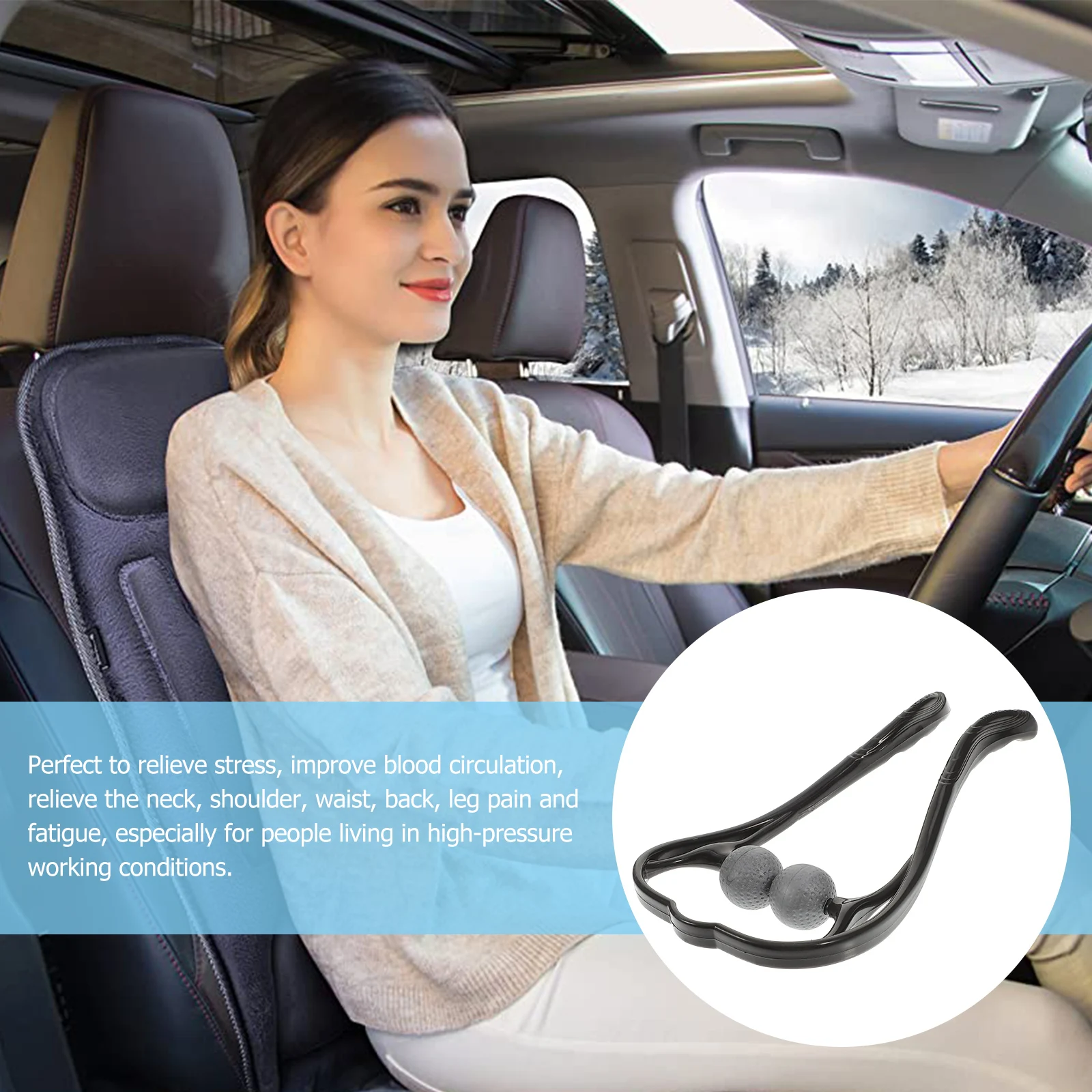 Portable H held Neck Massager PP TPR Material Body Vertebra Care Manual Machine For Home Office Travel Lightweight
Portable H held Neck Massager PP TPR Material Body Vertebra Care Manual Machine For Home Office Travel Lightweight