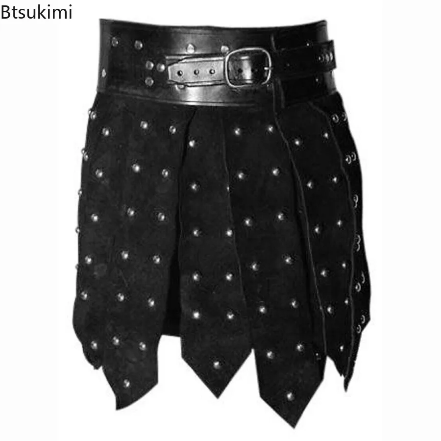 Medieval Greek Roman Short Skirt Gothic Gladiator Warrior PU Leather Skirt Halloween Party Role Playing Stage Acting Costumes
Medieval Greek Roman Short Skirt Gothic Gladiator Warrior PU Leather Skirt Halloween Party Role Playing Stage Acting Costumes