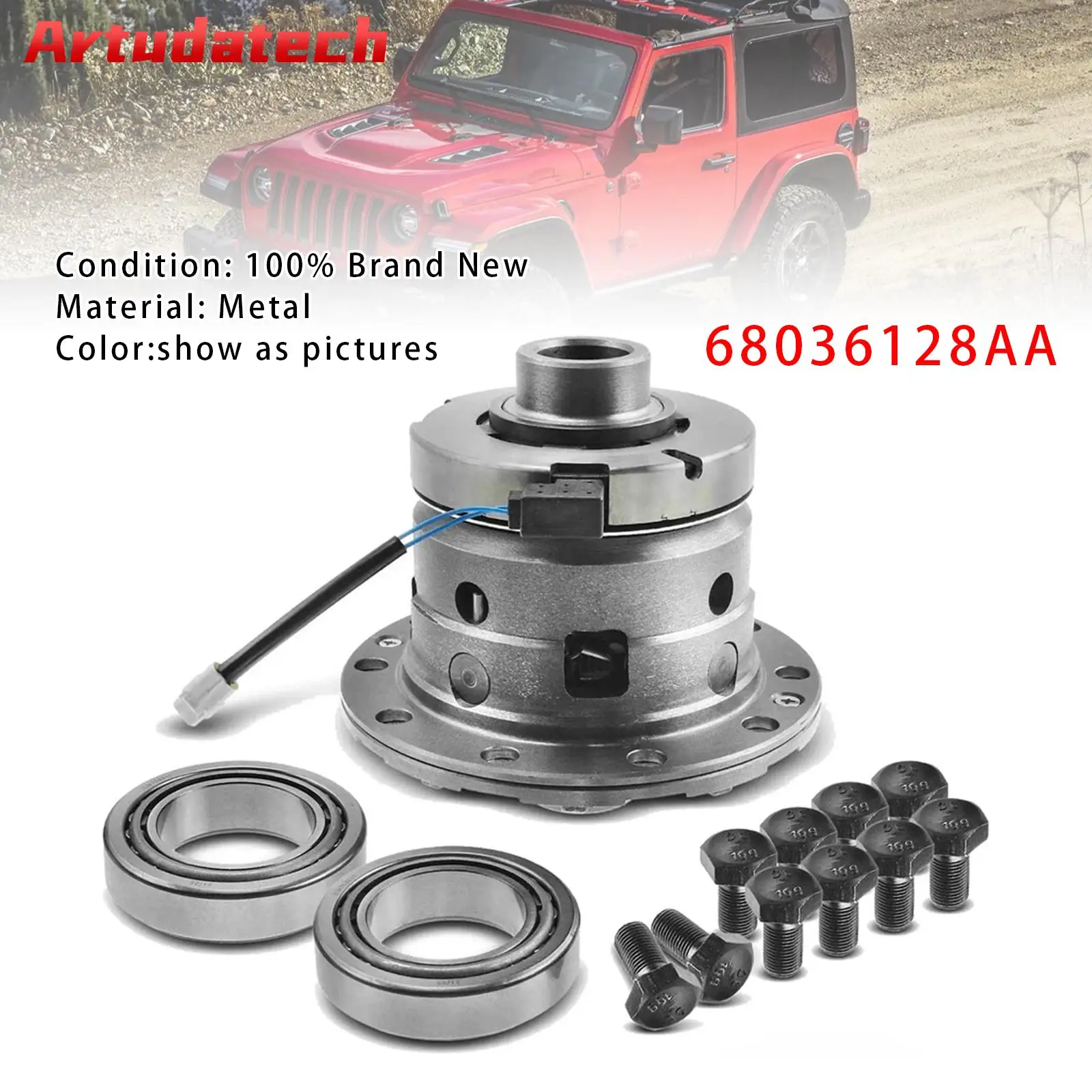 Artudatech Rear Differential Case w/ Locker Kit 68036128AA For Jeep Wrangler 07-18 Car Accessories
Artudatech Rear Differential Case w/ Locker Kit 68036128AA For Jeep Wrangler 07-18 Car Accessories