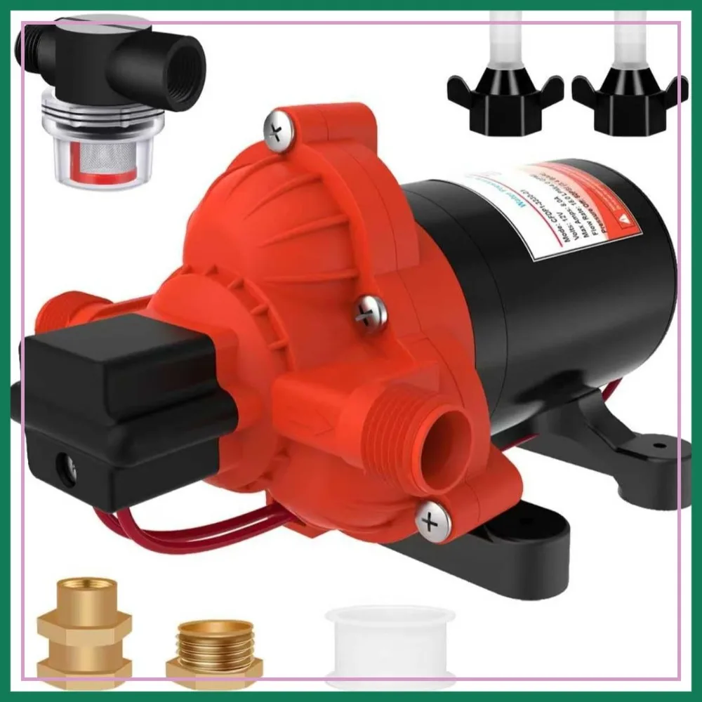 33 Series DC RV Water Pump, 12V 4.0GPM 50PSI Self Priming Diaphragm Pump for Camper Boat Off-Grid
33 Series DC RV Water Pump, 12V 4.0GPM 50PSI Self Priming Diaphragm Pump for Camper Boat Off-Grid