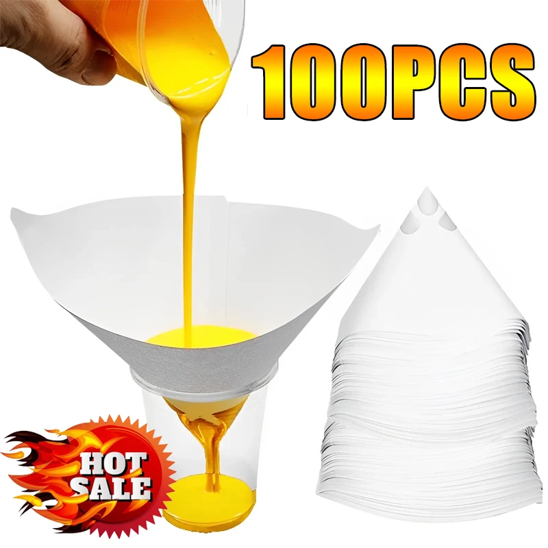 40/80/100Pcs Paint Filter Funnel Purifying Paper Cup Disposable Paint Filter Tapered Nylon Micron Paper Funnel Auto Parts
40/80/100Pcs Paint Filter Funnel Purifying Paper Cup Disposable Paint Filter Tapered Nylon Micron Paper Funnel Auto Parts