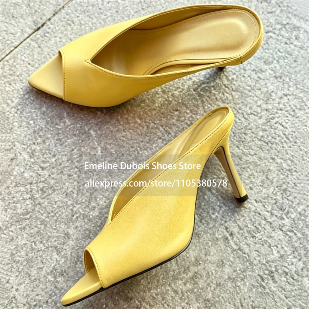 Pointed Peep Toe Thin Stiletto High Heel Mules V Shape Opening Backless Slip on Sandals Elegant Summer Women Formal Casual Shoes
Pointed Peep Toe Thin Stiletto High Heel Mules V Shape Opening Backless Slip on Sandals Elegant Summer Women Formal Casual Shoes