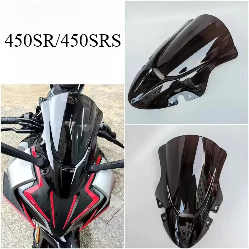 For CFMOTO 450SR/450SRS 22-24 Models, The Front Windshield Has Been Modified with Increased Height and Length
For CFMOTO 450SR/450SRS 22-24 Models, The Front Windshield Has Been Modified with Increased Height and Length