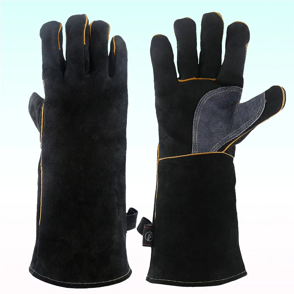 14 Inch Heavy Duty Heat Resistant Protective Gloves Double Layer Cowhide Oven Mitts Work Gloves Anti Scald Baking
14 Inch Heavy Duty Heat Resistant Protective Gloves Double Layer Cowhide Oven Mitts Work Gloves Anti Scald Baking