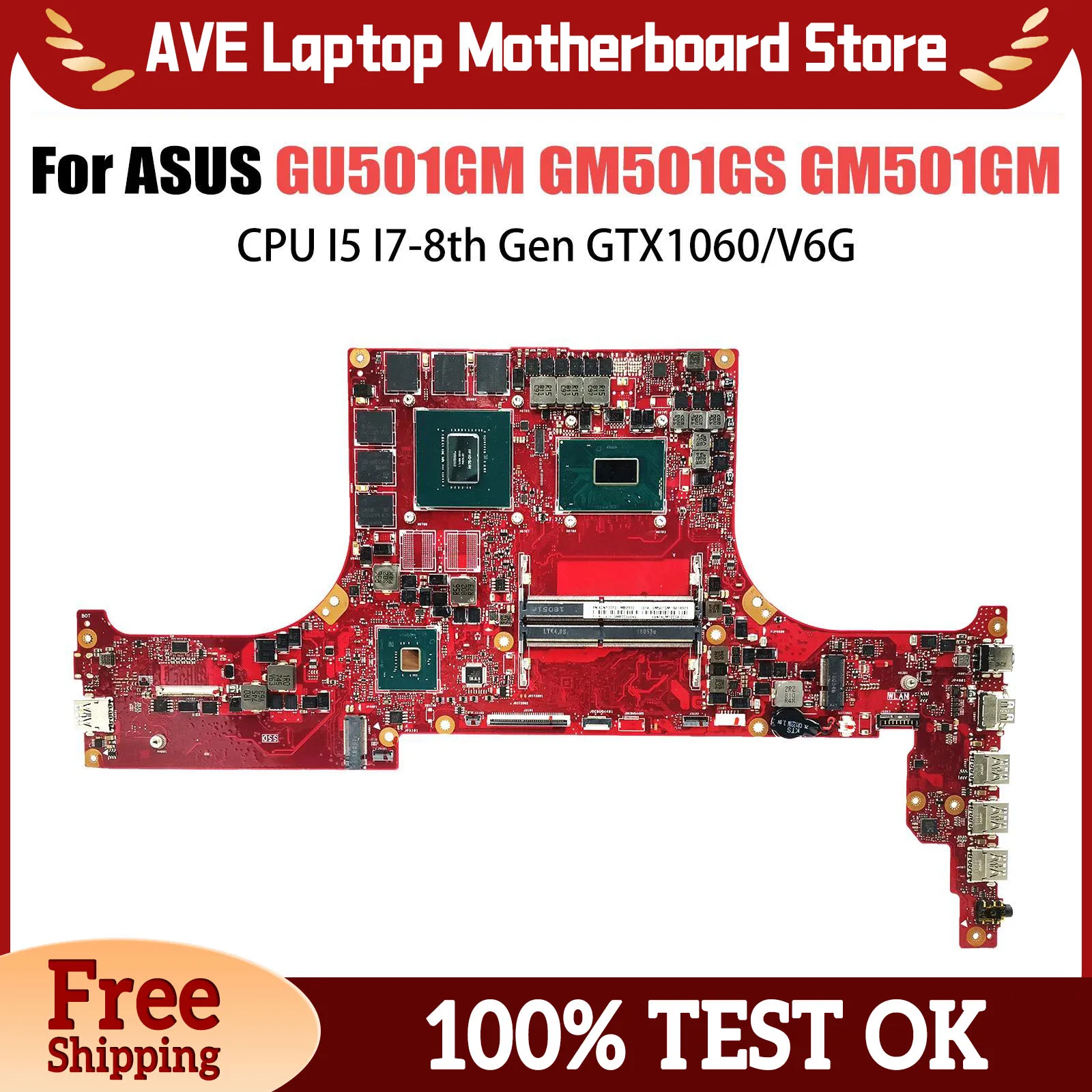Для ASUS ROG Zephyrus GM501GS GM501GX GM501GV GM500GM GM501GZ GU501GM GM501GM GM501GS MW501G GM501 GU501 Материнская плата GU501G
Для ASUS ROG Zephyrus GM501GS GM501GX GM501GV GM500GM GM501GZ GU501GM GM501GM GM501GS MW501G GM501 GU501 Материнская плата GU501G