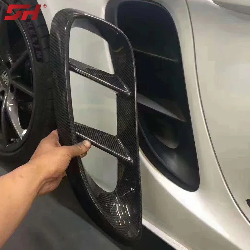 2pcs Car Carbon Fiber Fenders Trim Side Air Vent Cover Refitting for Porsche 982 718 Cayman/Boxster 2016-UP
2pcs Car Carbon Fiber Fenders Trim Side Air Vent Cover Refitting for Porsche 982 718 Cayman/Boxster 2016-UP