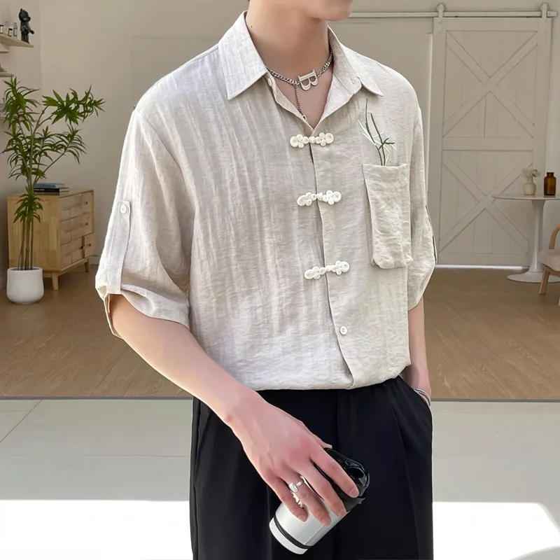 2024 Summer Retro V-neck Shirt Men's Half Sleeved Print Loose Casual Shirts Social Party Streetwear Oversized Shirt Men Clothing
2024 Summer Retro V-neck Shirt Men's Half Sleeved Print Loose Casual Shirts Social Party Streetwear Oversized Shirt Men Clothing