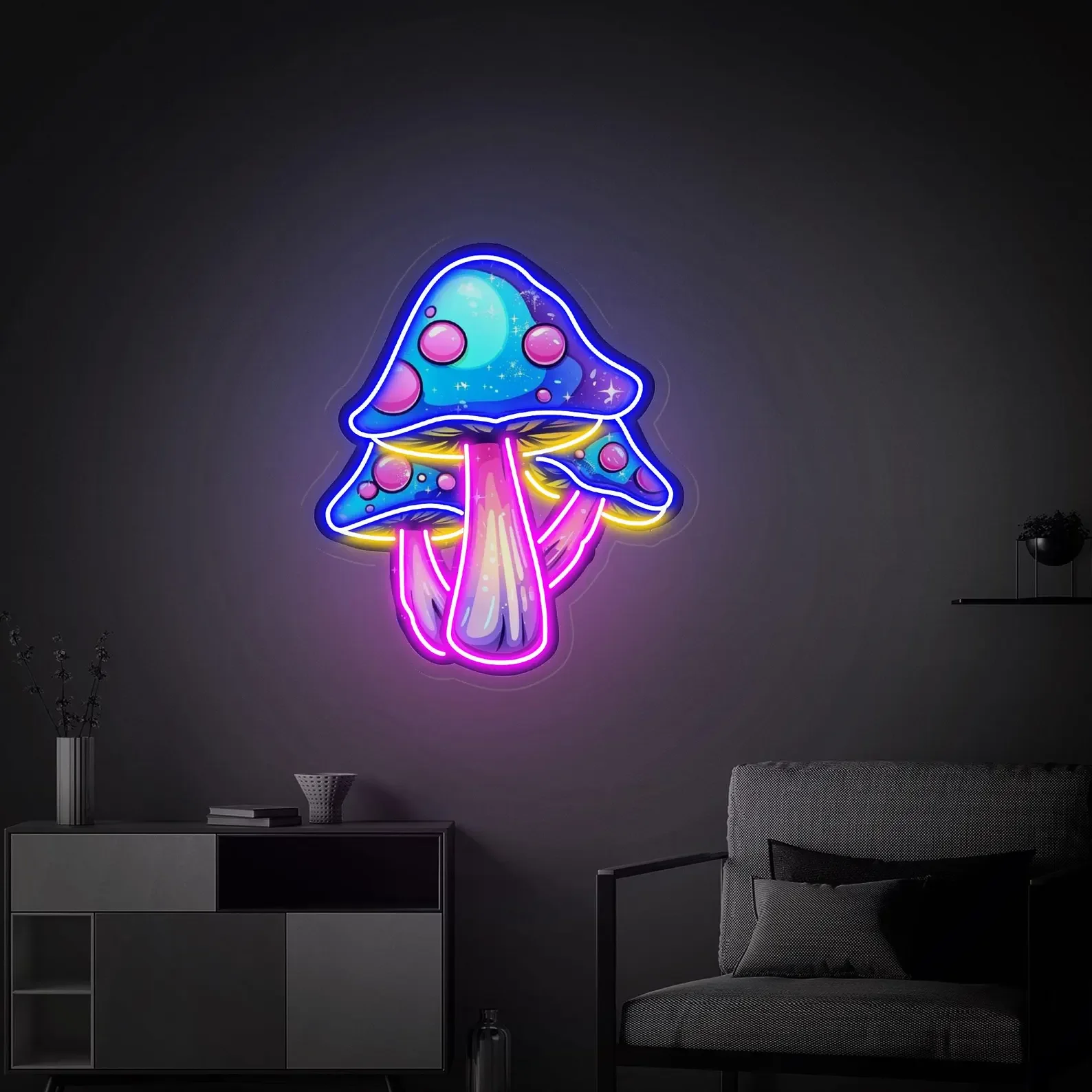 Mushroom Pop Art Neon Sign ,Acrylic Artwork, Mushroom Neon Sign, Home Bedroom Wall Decor, Personalized Gifts
Mushroom Pop Art Neon Sign ,Acrylic Artwork, Mushroom Neon Sign, Home Bedroom Wall Decor, Personalized Gifts