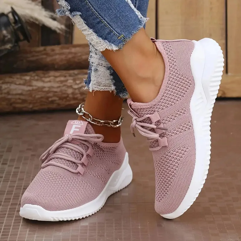 Women's Leisure Sports Shoes In Solid Colors With Knit Upper Soft Soles Running Tennis And Workouts Ideal For Travel
Women's Leisure Sports Shoes In Solid Colors With Knit Upper Soft Soles Running Tennis And Workouts Ideal For Travel