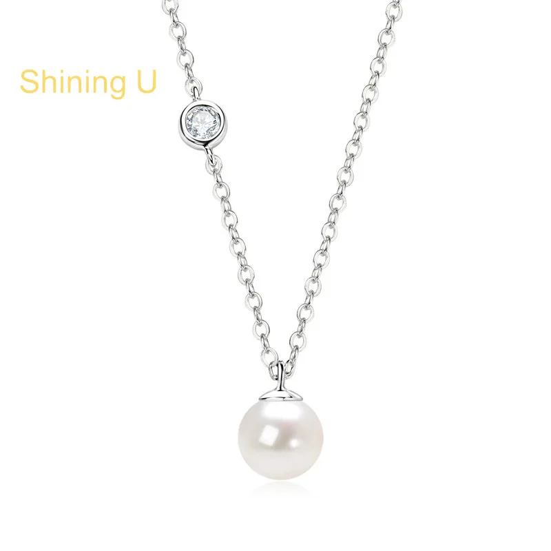 Shining U S925 Silver Freshwater Pearl Jewlery Set Necklace Bracelet for Women Fine Jewelry Gift
Shining U S925 Silver Freshwater Pearl Jewlery Set Necklace Bracelet for Women Fine Jewelry Gift