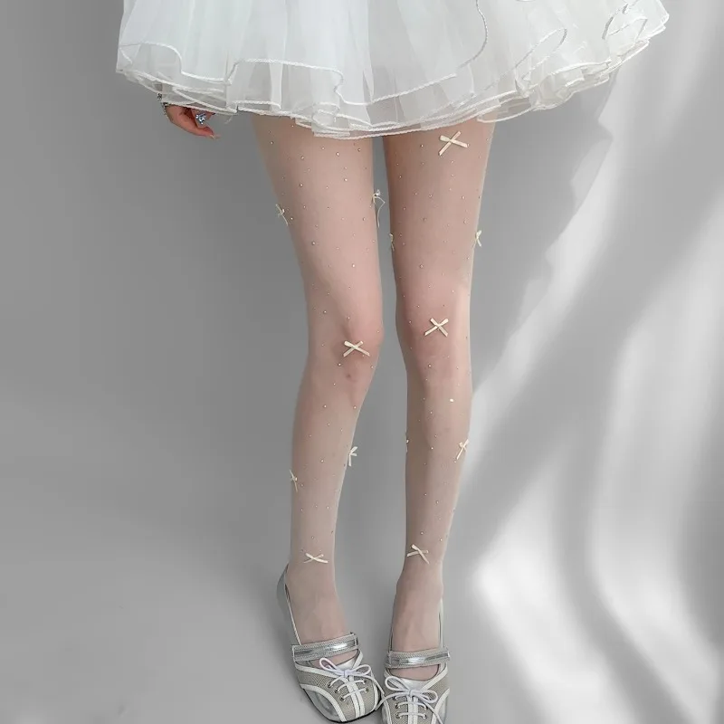 Lolita White Sheer Pantyhose girl Pearl Bow Vintage Stockings,sock Women's Pure Aesthetic Niche Tights Transparent Gothic Socks
Lolita White Sheer Pantyhose girl Pearl Bow Vintage Stockings,sock Women's Pure Aesthetic Niche Tights Transparent Gothic Socks