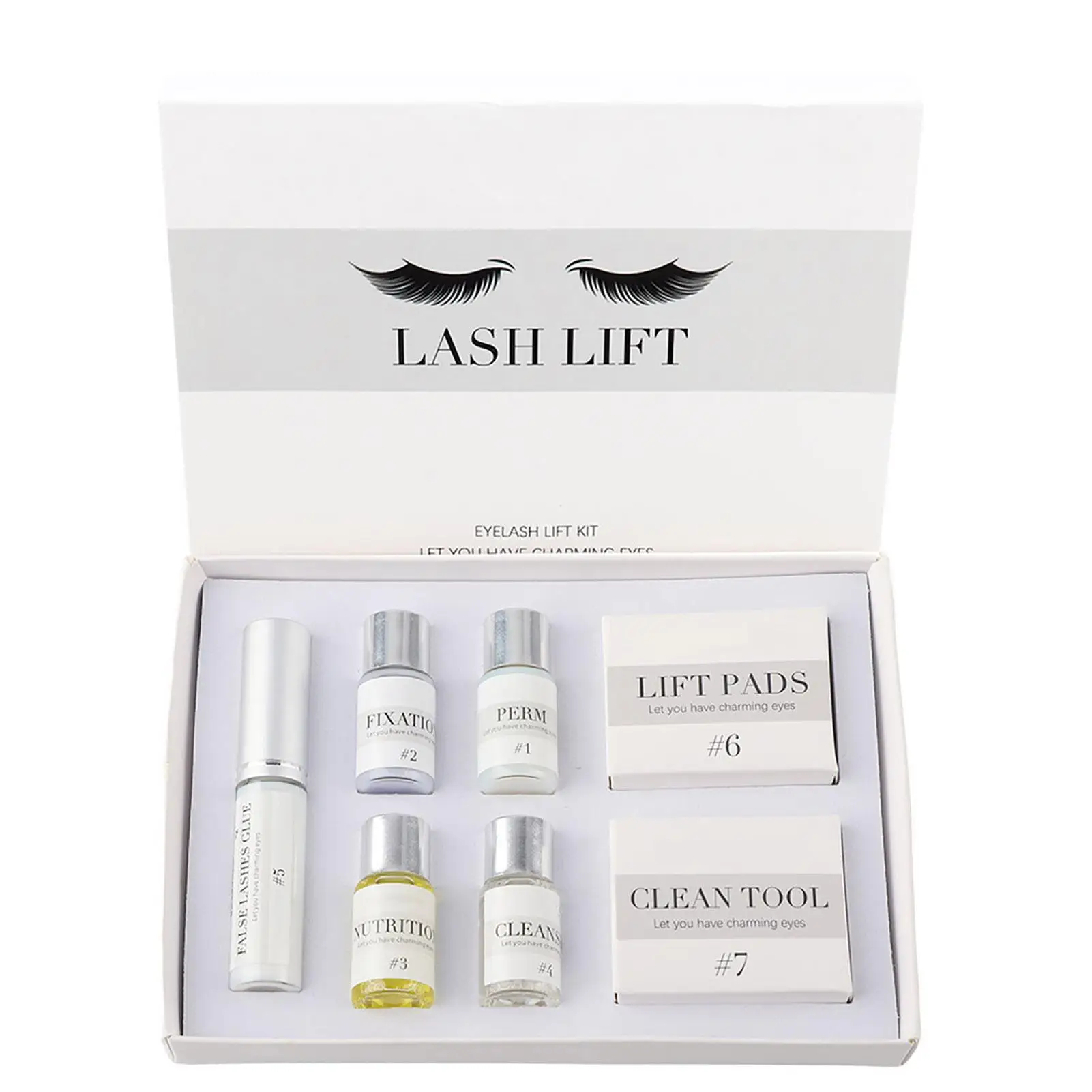 Eyelash Perm & Lifting Kit with Silicone Pad, Fixation Agent, Y-brush - Makeup Tools Set
Eyelash Perm & Lifting Kit with Silicone Pad, Fixation Agent, Y-brush - Makeup Tools Set