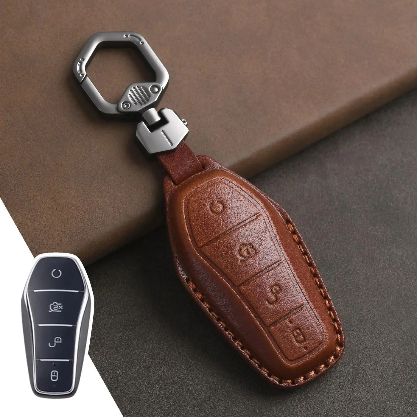 Genuine Leather Protector for Byd Key Cover Qin Tang Dolphin Yuan Song Pro Han Seagull Destroyer Key Case Cover Fob
Genuine Leather Protector for Byd Key Cover Qin Tang Dolphin Yuan Song Pro Han Seagull Destroyer Key Case Cover Fob
