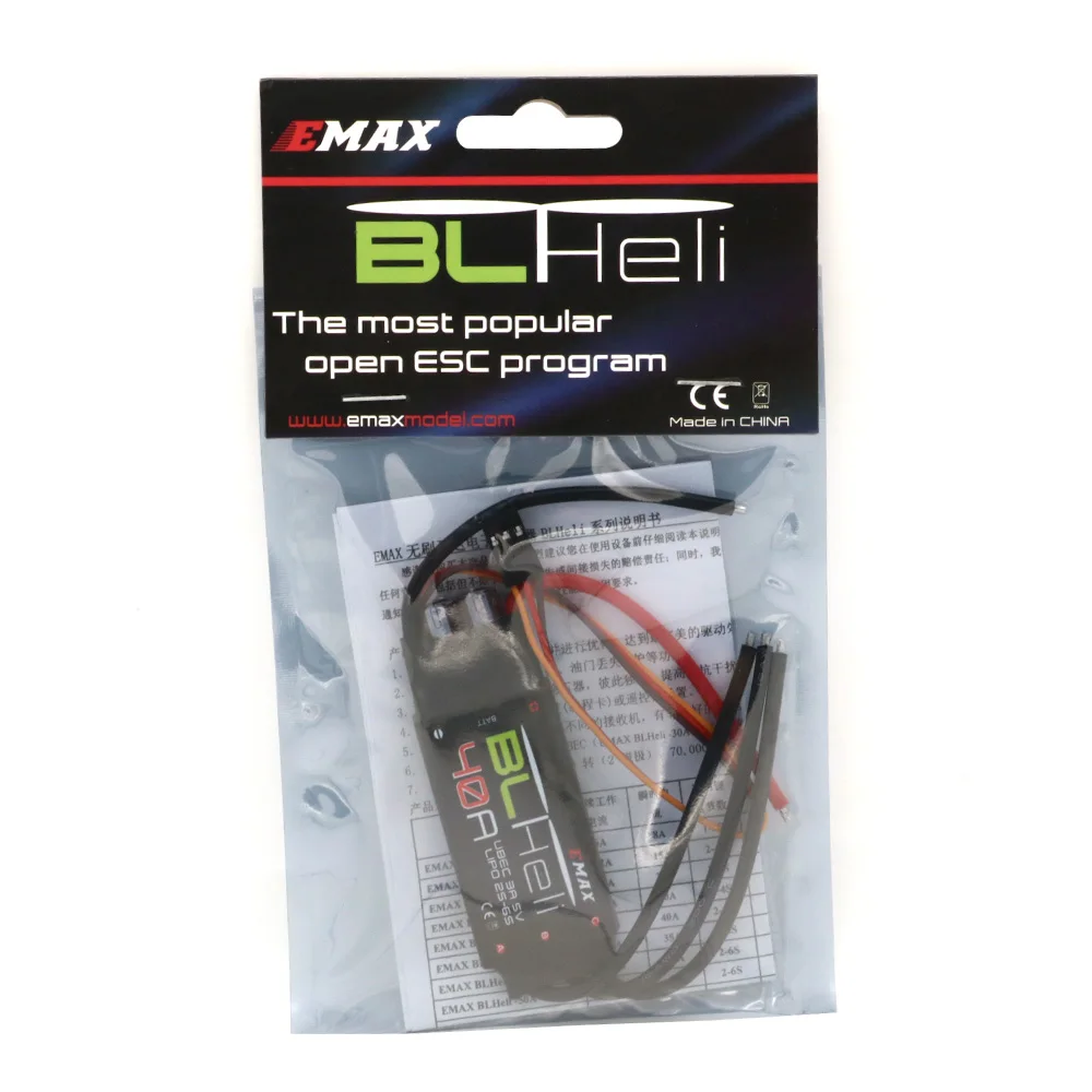 EMAX BLHeli 12A 20A 30A 40A 50A 60A 80A ESC for RC Multirotor Airplane Fixed-Wing FPV Racing Drone QAV250 QAV210 Model Parts
EMAX BLHeli 12A 20A 30A 40A 50A 60A 80A ESC for RC Multirotor Airplane Fixed-Wing FPV Racing Drone QAV250 QAV210 Model Parts