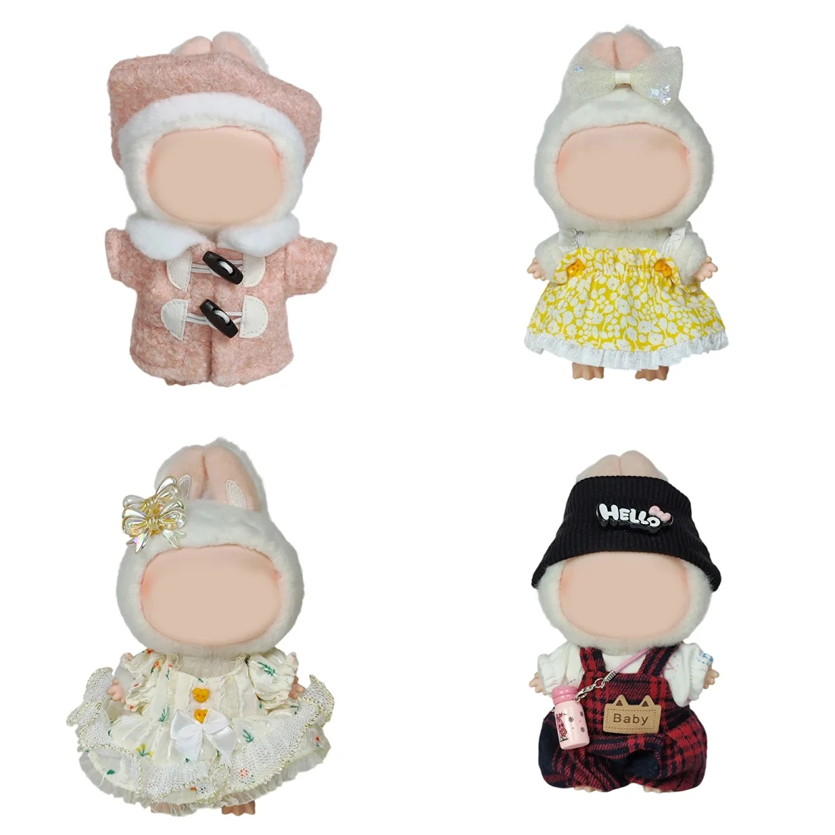 For Labubu Doll Outfit Set Floral Lace Dress with Bow Decor and Shiny Bow Hair Clips Cute Plush Toy Clothing
For Labubu Doll Outfit Set Floral Lace Dress with Bow Decor and Shiny Bow Hair Clips Cute Plush Toy Clothing