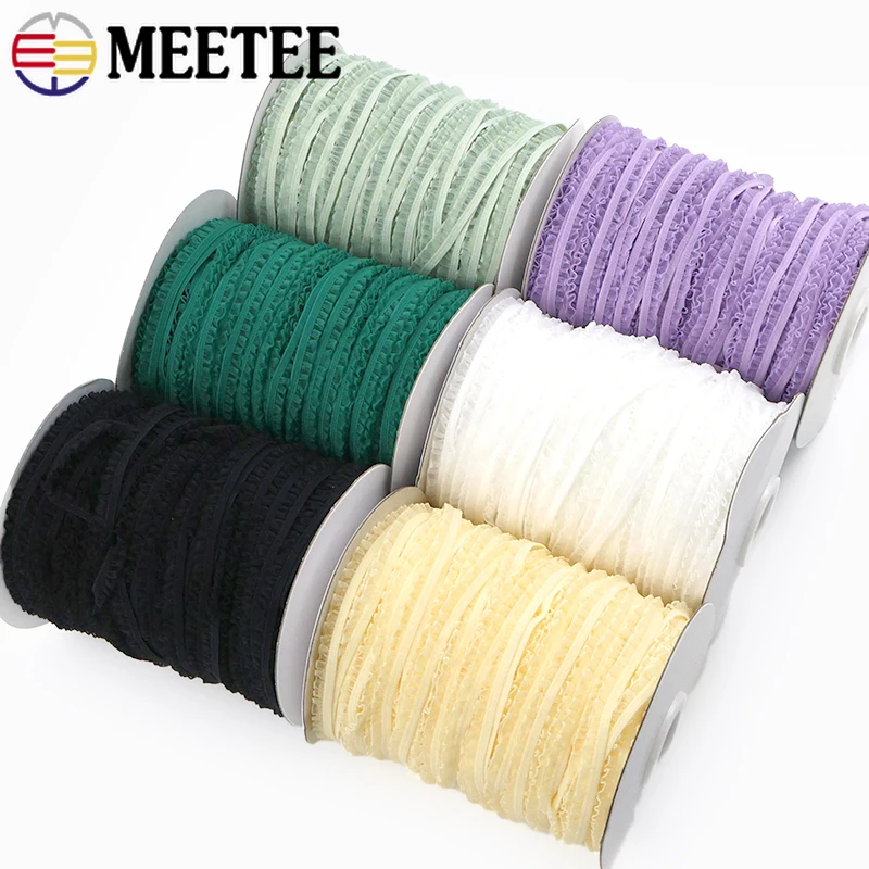 10/20Meter 6mm Pleated Rubber Bands Elastic Band Lace Trim for Underwear Strap Clothes Decor Stretch Tape DIY Sewing Accessories
10/20Meter 6mm Pleated Rubber Bands Elastic Band Lace Trim for Underwear Strap Clothes Decor Stretch Tape DIY Sewing Accessories