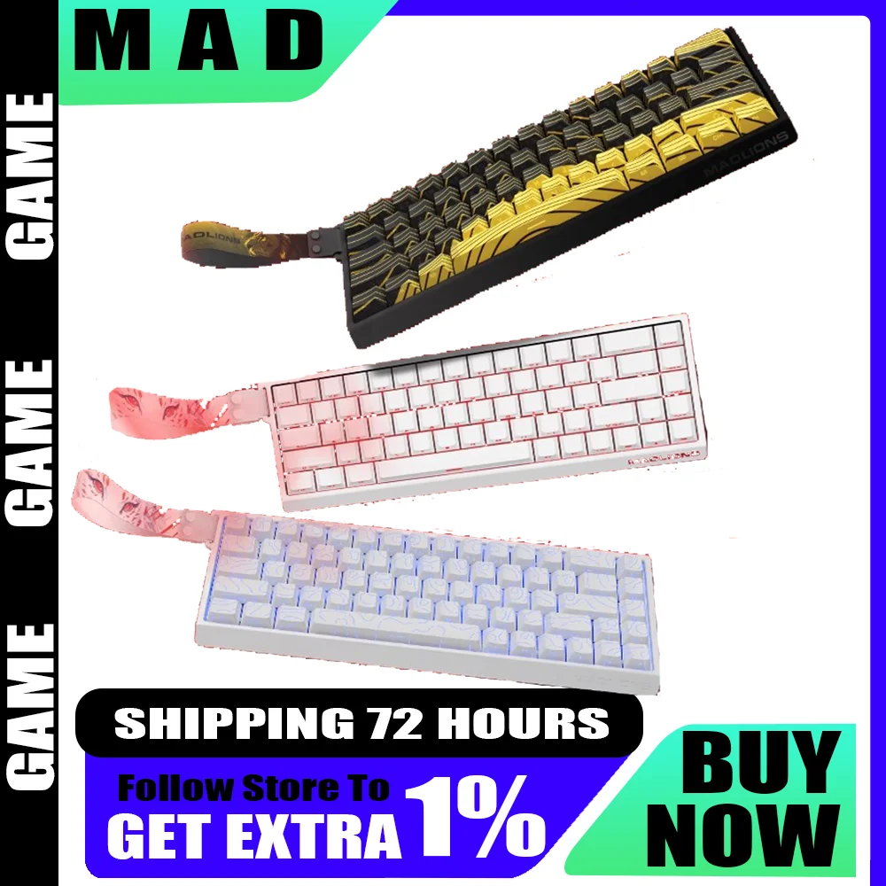 MAD60/68 HE игровая клавиатура с магнитной осью mad68pro игровая специальная механическая клавиатура 61/68 клавиш механическая клавиатура
MAD60/68 HE игровая клавиатура с магнитной осью mad68pro игровая специальная механическая клавиатура 61/68 клавиш механическая клавиатура