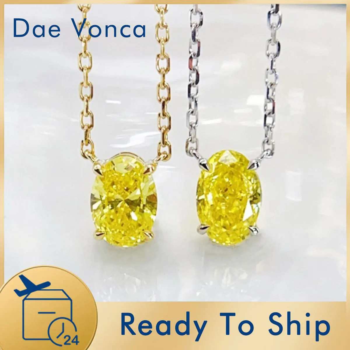 Lab Grown Yellow Diamond Necklace 18K Yellow/White Gold Charm Fancy Yellow Oval Cut Diamond Pendant Solitaire Necklace For Women
Lab Grown Yellow Diamond Necklace 18K Yellow/White Gold Charm Fancy Yellow Oval Cut Diamond Pendant Solitaire Necklace For Women