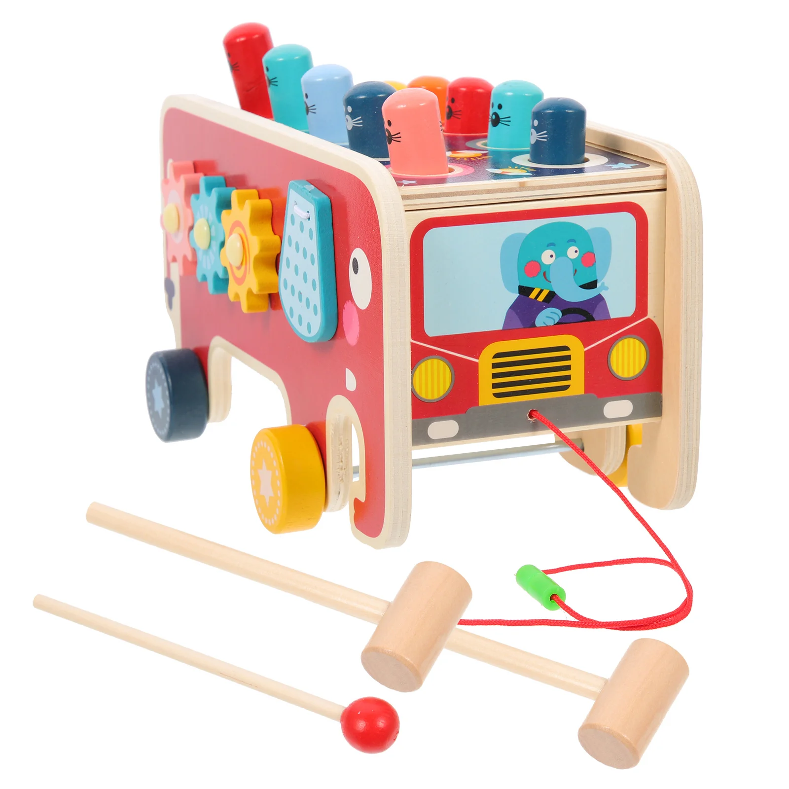 1Set Whack Hammer Educational Wooden Knock Plaything Early Learning Hand Coordination Pounding Game Bright Color Musical
1Set Whack Hammer Educational Wooden Knock Plaything Early Learning Hand Coordination Pounding Game Bright Color Musical