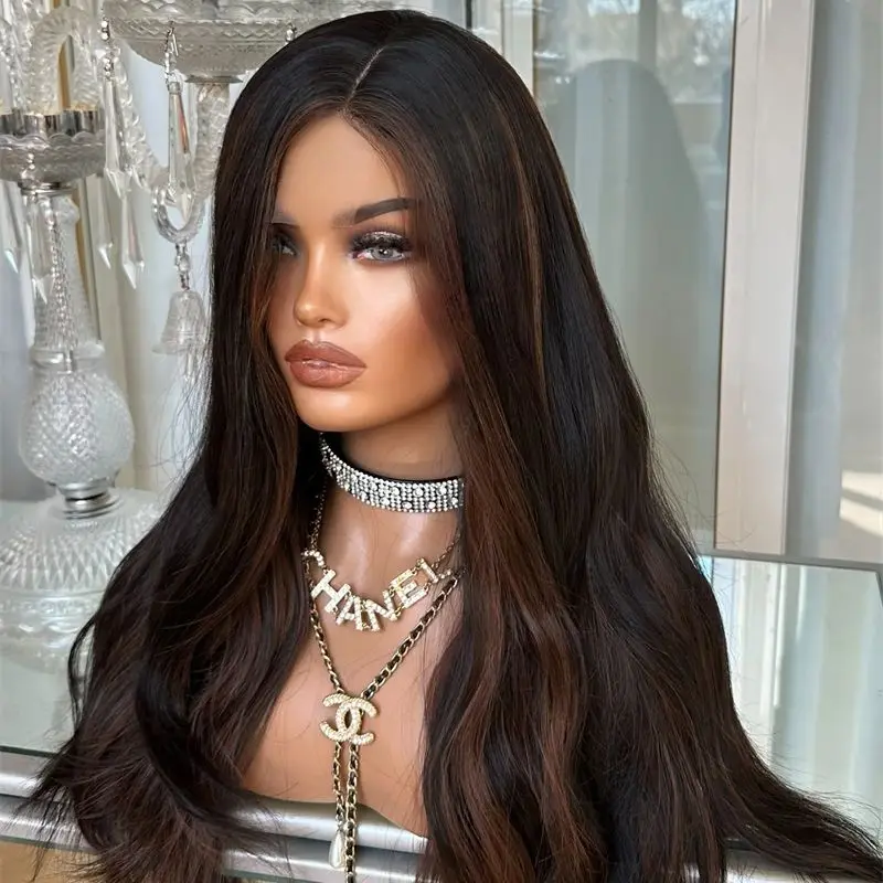 26 дюймов бесклеевой длинный волнистый парик Ombre каштановый коричневый мелирование синтетический парик фронта шнурка парик высокой плотности термостойкое волокно
26 дюймов бесклеевой длинный волнистый парик Ombre каштановый коричневый мелирование синтетический парик фронта шнурка парик высокой плотности термостойкое волокно