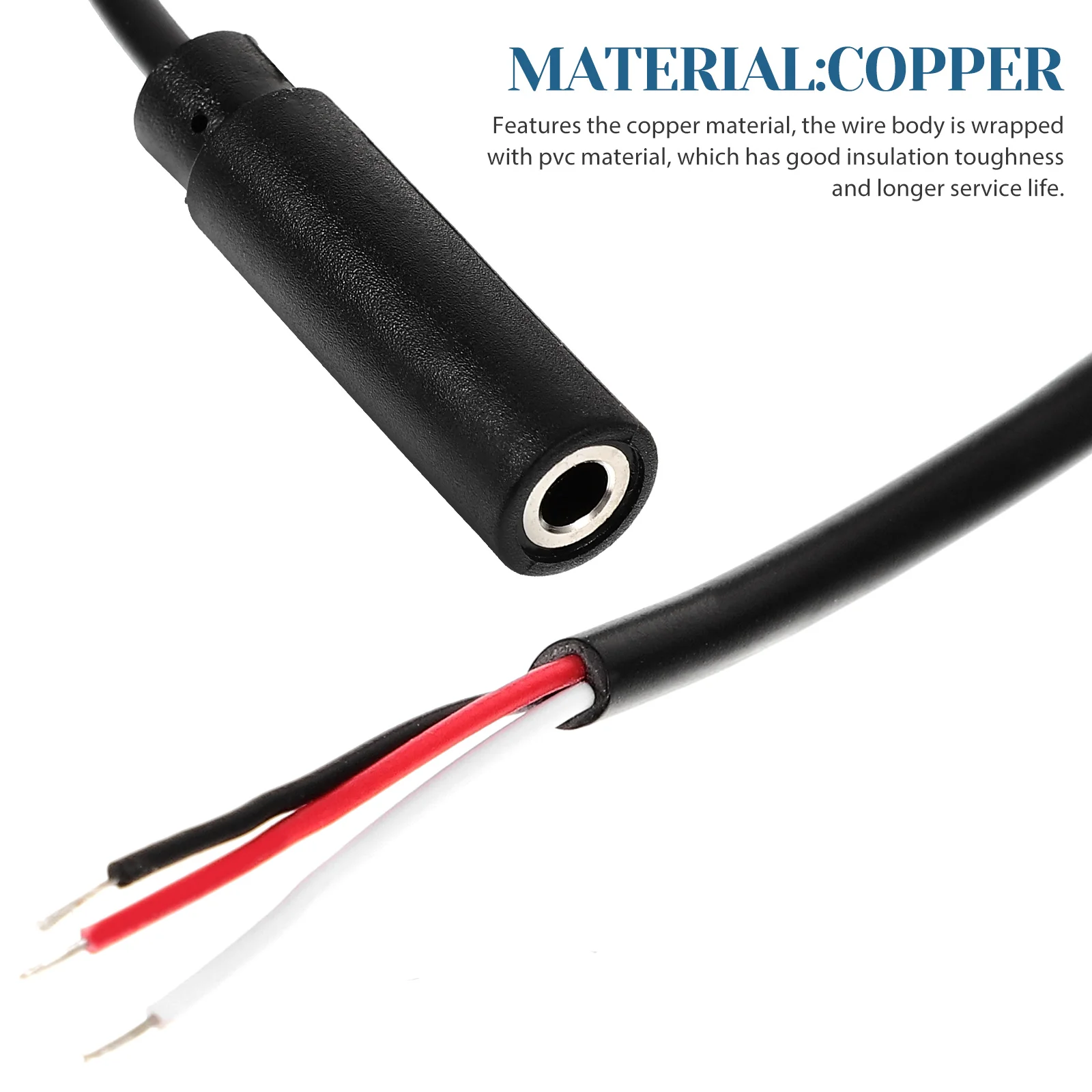 6 Pcs Audio Line Auxiliary Car Cables Female Connector Speaker Wire Single Head
6 Pcs Audio Line Auxiliary Car Cables Female Connector Speaker Wire Single Head
