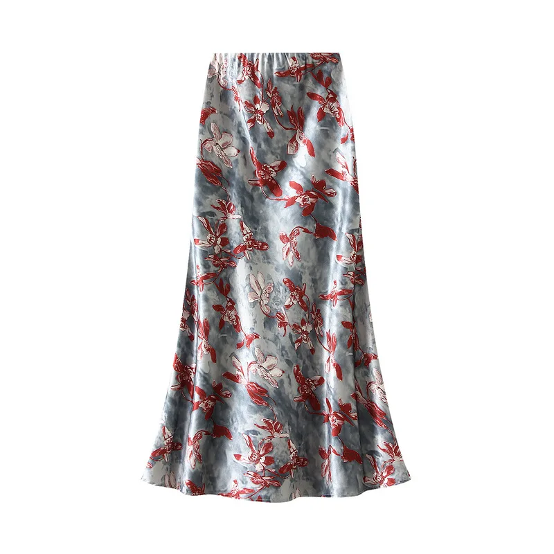 2025 New Summer Temperament Floral Midi Skirt Casual Streetwear Women's High Waist Elegant Slim Mid Length Fishtail Long Skirts
2025 New Summer Temperament Floral Midi Skirt Casual Streetwear Women's High Waist Elegant Slim Mid Length Fishtail Long Skirts