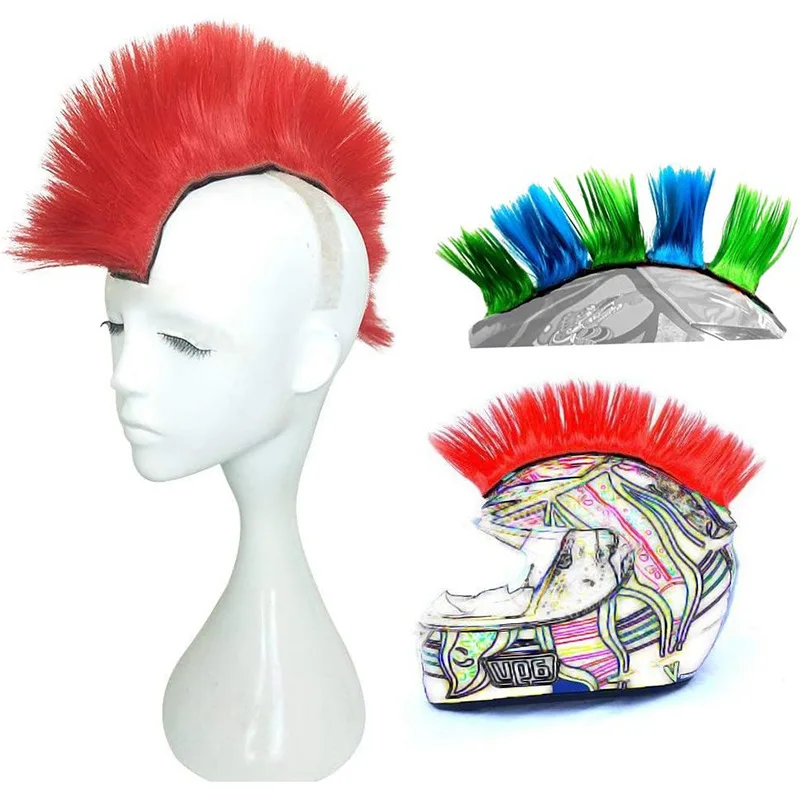 Creative Helmet Hawks Wig Adhesive For Motorcycle Bicycle Ski Snowboard Helmets Cuttable Wigs Hair Patches Hair Decorations
Creative Helmet Hawks Wig Adhesive For Motorcycle Bicycle Ski Snowboard Helmets Cuttable Wigs Hair Patches Hair Decorations
