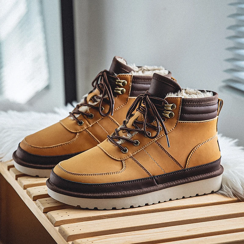 Winter Men's Snow Boots Waterproof Non-Slip Comfortable Warm Plush Lining Outdoor Ski Ankle Boots For Men
Winter Men's Snow Boots Waterproof Non-Slip Comfortable Warm Plush Lining Outdoor Ski Ankle Boots For Men