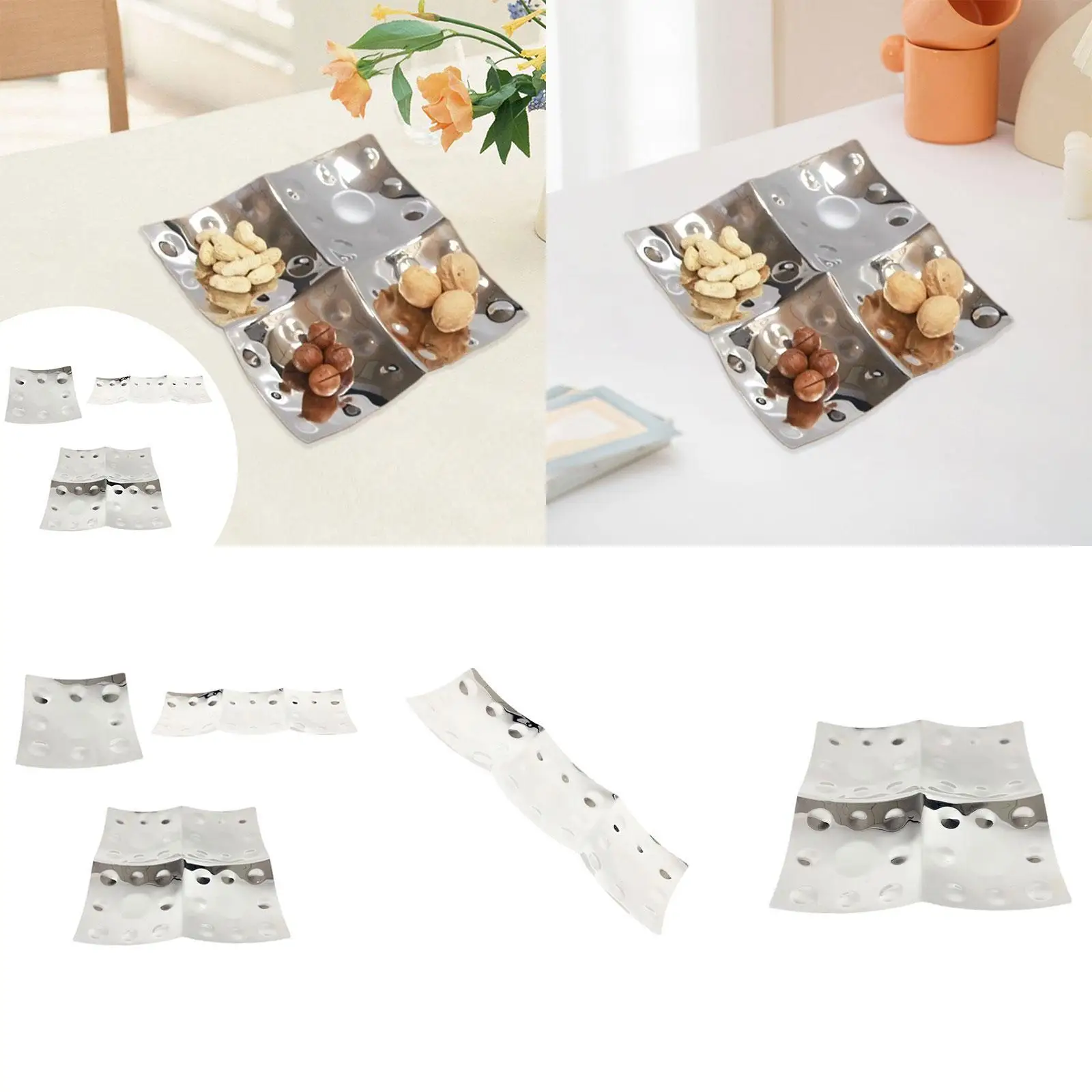 3x Dried Fruit Plates Snacks Dish Home Decor Divided Serving Platter Candy Nuts Dishes for Snacks Cookies Dessert Nuts Cakes
3x Dried Fruit Plates Snacks Dish Home Decor Divided Serving Platter Candy Nuts Dishes for Snacks Cookies Dessert Nuts Cakes
