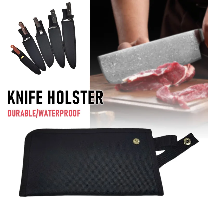 Scabbard Knife Cover Black Thickened Oxford Cloth Chef Scabbard Waterproof Durable Kitchen Knife Storage Bag Protection Tools
Scabbard Knife Cover Black Thickened Oxford Cloth Chef Scabbard Waterproof Durable Kitchen Knife Storage Bag Protection Tools