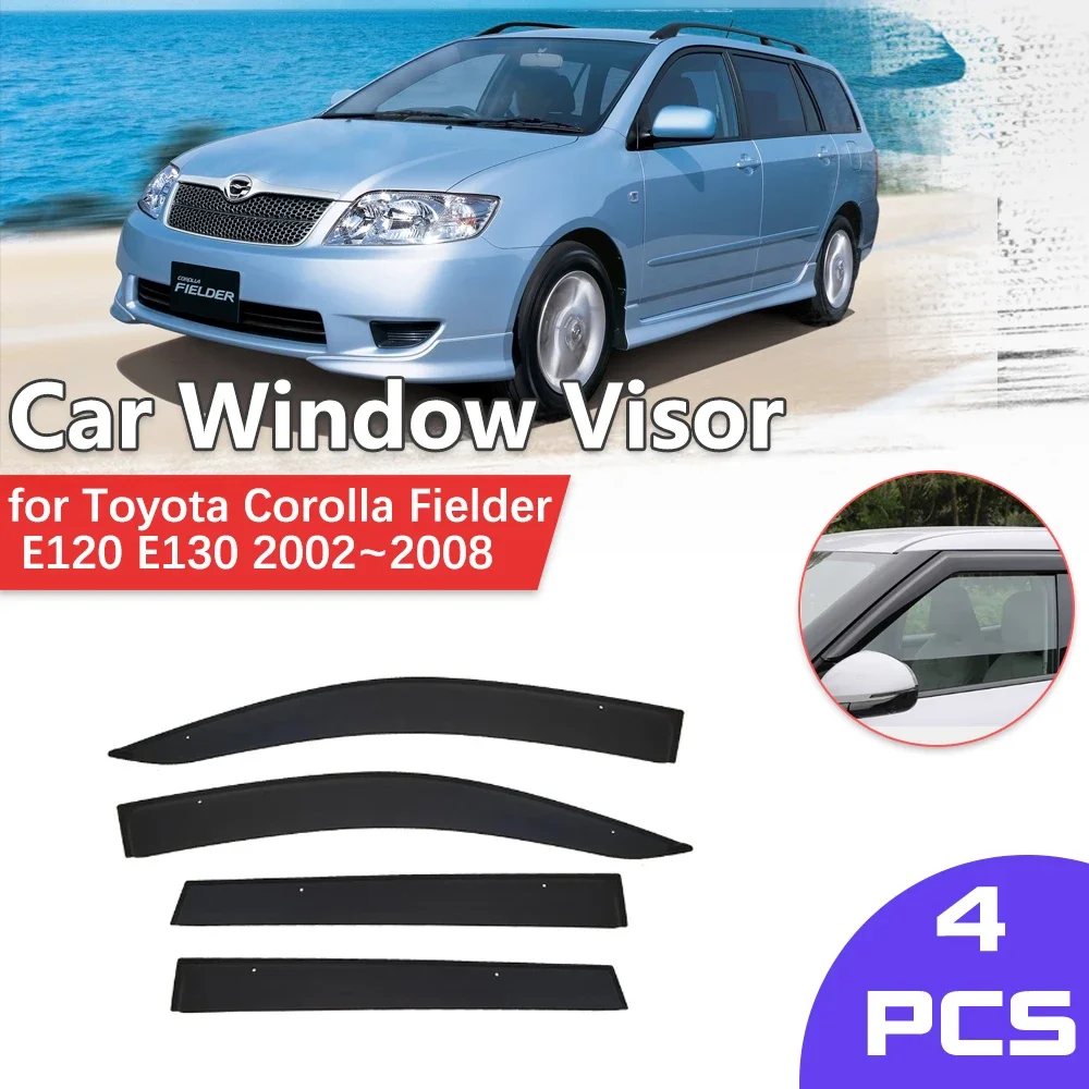 Car Window Visor for Toyota Corolla Fielder E120 E130 2002~2008 Shelter Eyebrow Vent Awning Smoke Deflector Guard Accessories
Car Window Visor for Toyota Corolla Fielder E120 E130 2002~2008 Shelter Eyebrow Vent Awning Smoke Deflector Guard Accessories