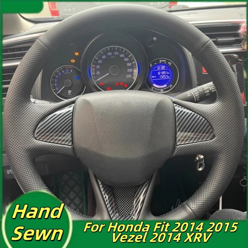 Car Steering Wheel Cover Hand-Sewn Microfiber Leather For Honda Fit 2014 2015 Vezel 2014 XRV Car Interior Accessories
Car Steering Wheel Cover Hand-Sewn Microfiber Leather For Honda Fit 2014 2015 Vezel 2014 XRV Car Interior Accessories